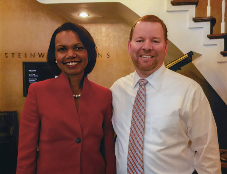 photo of Todd with Condoleeza Rice